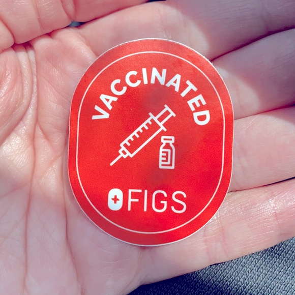Figs VACCINATED  💉 Sticker - Picture 1 of 2
